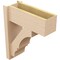 Ekena Millwork 8-in W x 20-in D x 24-in H Balboa Block Rough Cedar Woodgrain TimberThane Outlooker, Primed Tan OUTUR080X20X24BOA44RCPR - alternate 6